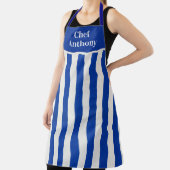 Mannelijk gestreepte chefskookjas schort (Insitu)