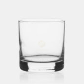 Mannelijk Goud Gepersonaliseerd Monogram en Naam Whisky Glas (Achterkant)