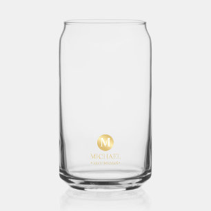 Mannelijk Goud Gepersonaliseerde Groomsmen Blikvorm Glas