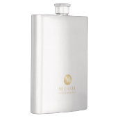 Mannelijk Goud Gepersonaliseerde Groomsmen Flacon (Rechts)