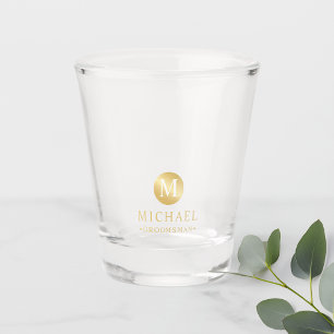 Mannelijk Goud Gepersonaliseerde Groomsmen Shot Glas