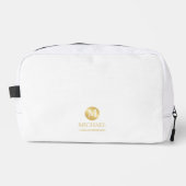 Mannelijk Goud Gepersonaliseerde Groomsmen Toilettasje (Voorkant)