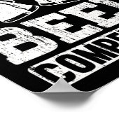 Mannelijk Grappig Cheer Vader Vader Cheerleading C Poster (Hoek)