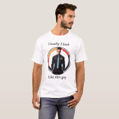 Mannelijk grappig ontwerp t-shirt (Voorkant volledig)