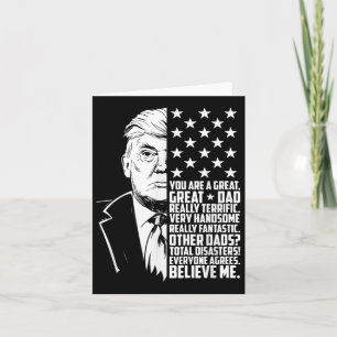 Mannelijk Grappig Trump Je Bent Een Geweldige Papa Kaart
