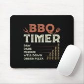 Mannelijk grappige bbq-grill chef grilling master  muismat (Met muis)