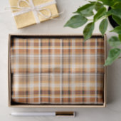 Mannelijk herfst geruit tissuepapier (Geschenk)