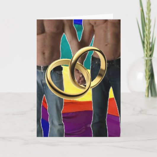 Mannelijk huwelijk kaart (Voorkant)