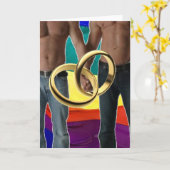 Mannelijk huwelijk kaart (Gele Bloem)