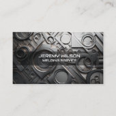 Mannelijk lasser Metaal Lassen Service Staalwerk Visitekaartje (Voorkant)