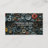 Mannelijk lasser Metaal Lassen Service Staalwerk Visitekaartje (Voorkant)