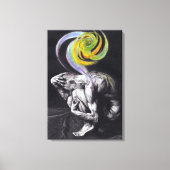 Mannelijk lichaam Kleurrijke ziel Donkere Surreëli Canvas Afdruk (Voorkant)