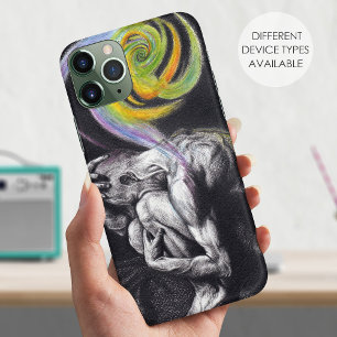 Mannelijk lichaam Kleurrijke ziel Donkere Surreëli Case-Mate iPhone Case