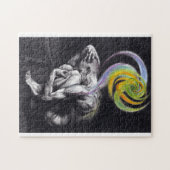 Mannelijk lichaam Kleurrijke ziel Donkere Surreëli Legpuzzel (Horizontaal)