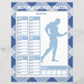 Mannelijk Lichaam Metingen Tracker Gewichtsverlies (Voorkant)