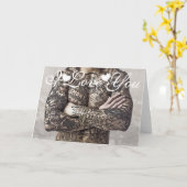 Mannelijk Lichaam Tattoo Foto Afbeelding Ik hou va Kaart (Gele Bloem)