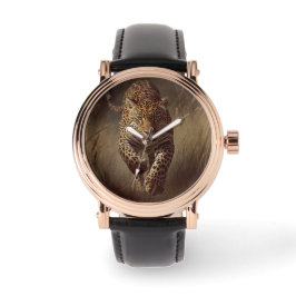 Mannelijk , Luipaard Achtergrond, Herenhorloge Horloge