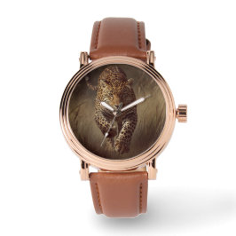 Mannelijk , Luipaard Achtergrond, Herenhorloge Horloge
