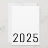 Mannelijk minimalistisch Afstuderen Kaart (Achterkant)