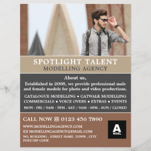 Mannelijk Model, Modelagentschap, Model Agent Flyer