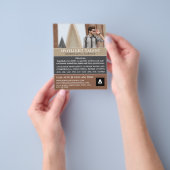 Mannelijk model, modellenbureau, modelagent flyer (Hand)