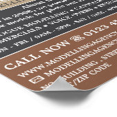 Mannelijk model, modellenbureau, modelagent poster (Hoek)