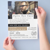 Mannelijk model, Opticien, technisch specialist Flyer (Hand)