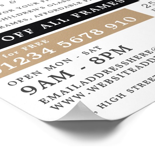 Mannelijk model, Opticien, technisch specialist Poster (Hoek)