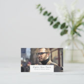 Mannelijk model, Opticien, technisch specialist Visitekaartje (Staand voorkant)