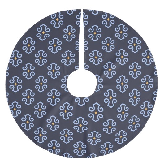 Mannelijk modern, Abstract geometrisch patroon. Kerstboom Rok (Voorkant)