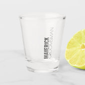 Mannelijk Modern Groomsmen Gift Shot Glas (Voorkant)