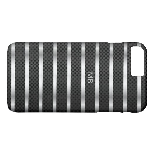Mannelijk Monogram Zakelijk Case-Mate iPhone Case (Achterkant (Horizontaal))