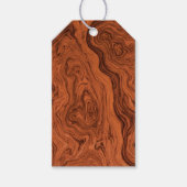 Mannelijk namaak notenhout  cadeaulabel (Voorkant)