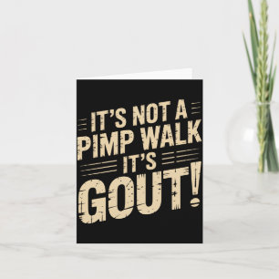 Mannelijk Niet Een Wandel Gout Grappige Oude Man M Kaart