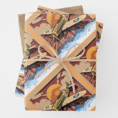 Mannelijk  oorlogsvliegtuig inpakpapier vel (In situ)