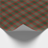 Mannelijk Plaid Rood Groen Kerst inpakpapier (Hoek)
