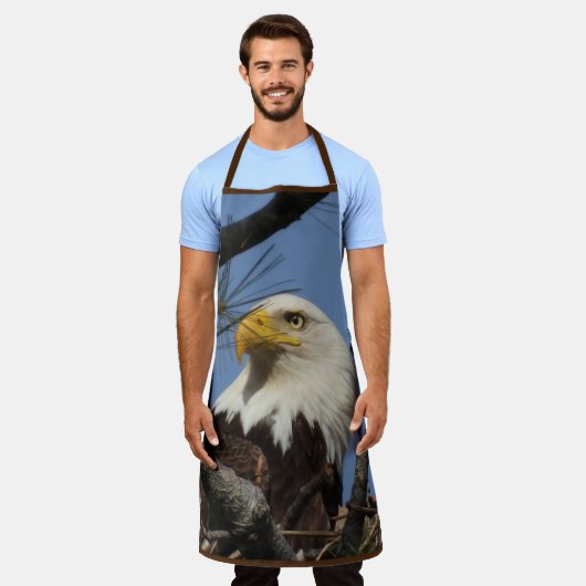 Mannelijk Rijpe Bald Eagle Schort (Gedragen)