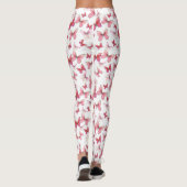 Mannelijk rode vlinder grillig patroon leggings (Achterkant)