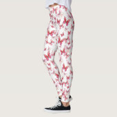 Mannelijk rode vlinder grillig patroon leggings (Links)