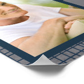 Mannelijk rouwbord ter nagedachtenis poster (Hoek)