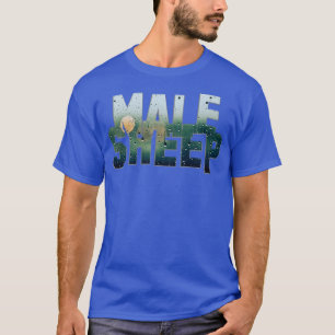 Mannelijk schaap t-shirt