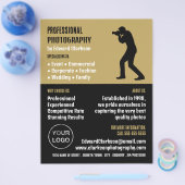 Mannelijk Silhouet, Fotograaf, Fotografie Huren Flyer (Enkel)