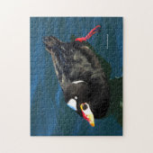 Mannelijk Surf Schoter Duck op de Pier Legpuzzel (Verticaal)