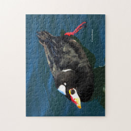 Mannelijk Surf Schoter Duck op de Pier Legpuzzel