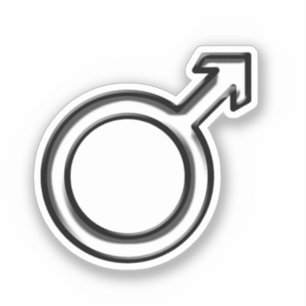 Mannelijk symbool sticker
