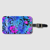 Mannelijk Tropisch Hawaïaans Bagagelabel (Voorkant (horizontaal))