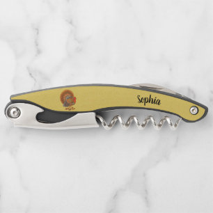 Mannelijk Turkije Kleurrijke veren bladeren Golden Kurkentrekker