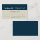 MANNELIJK VISITEKAARTJE:: Minimale streep 3 Visitekaartje (Voorkant / Achterkant)