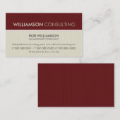 MANNELIJK VISITEKAARTJE:: Minimale streep 7 Visitekaartje (Voorkant / Achterkant)