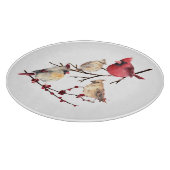 Mannelijk Vrouw Kardinaal Natuur Rode vogel Snijplank (Hoek)